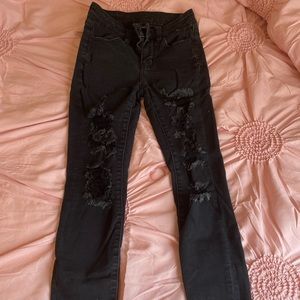 Black American eagle jeans